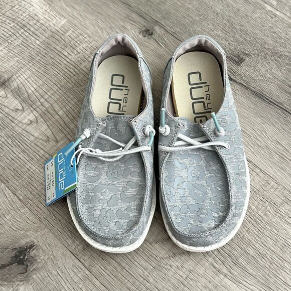 Hey Dude Shoes-Wendy Youth-Cat Eye Grey-size K11 Girls-NEW! - Picture 2 of 11